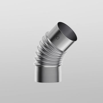 Flue Pipe Elbow 45 deg 80mm